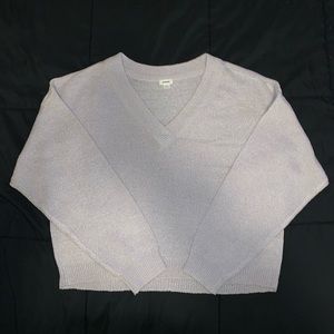Garage V-Neck Cropped Sweater